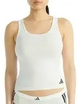 Adidas Sport Active Essentials 3 Stripes Tank Top Wei&szlig; Baumwolle X-Small Damen