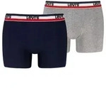 Levis 2P Sportswear Logo Base Boxer Blau/Grau Baumwolle Large Herren