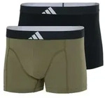 adidas 2P Active Flex Cotton Body Trunk Schwarz/Gr&uuml;n Baumwolle Small Herren