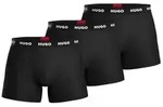 HUGO 3P Triplet Boxer Brief Schwarz/Wei&szlig; Baumwolle Large Herren