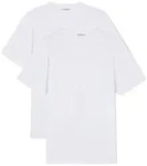 Armani Stretch Jersey Loungewear T-Shirts 2P Wei&szlig; Baumwolle Large Herren