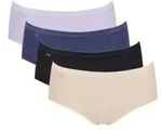 Sloggi 4P Basic Plus Midi Color Blau/Lila Baumwolle 38 Damen