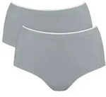 Sloggi 2P GO Sense High Waist Briefs Grau Modal Small Damen