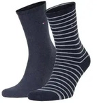 Tommy Hilfiger 2P Classic Small Stripe Socks Blaugestreift Gr 35/38 Damen