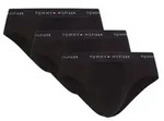 Tommy Hilfiger 3P Signature Cotton Logo Brief Schwarz Baumwolle Large Herren