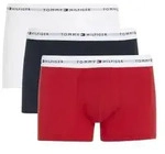 Tommy Hilfiger 3P Signature Essential Cotton Trunk Rot/Blau Baumwolle Small...