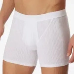 Schiesser 2P Authentic Shorts With Fly Wei&szlig; Baumwolle Small Herren