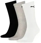 Puma 3P Sport Crew Socks Grau/Schwarz Gr 35/38