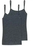 Schiesser 2P Modal Essentials Spaghetti Strap Tops Dunkelblau 36 Damen