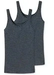 Schiesser 2P Modal Essentials Tank Tops Dunkelblau 36 Damen