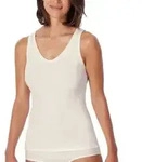 Schiesser Fine Rib Top Champagner Baumwolle X-Small Damen