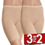 Sloggi 2P Damen Basic Long Beige Baumwolle 52 Damen