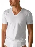 Mey Dry Cotton V-Neck Shirt Wei&szlig; Medium Herren