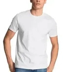 Calida 2P Natural Benefit Crew Neck Wei&szlig; Baumwolle Large Herren