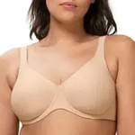 Triumph BH Modern Soft Cotton Underwire Bra Beige F 100 Damen