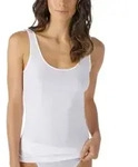 Mey Noblesse Classic Cami-Top Wei&szlig; Baumwolle 46 Damen