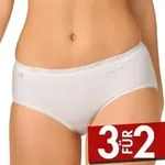 Sloggi 4P Basic Plus Midi Wei&szlig; Baumwolle 44 Damen