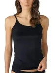 Mey Soft Shape Spaghetti Top Schwarz Polyamid 42 Damen