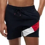 Tommy Hilfiger Badehosen Solid Flag Swim Shorts Dunkelblau Nylon XX-Large Herren