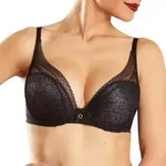 Chantelle BH Festivite Lace Plunge Bra Schwarz E 75 Damen