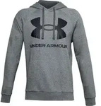 Under Armour Rival Fleece Big Logo Hoodie Grau Small Herren