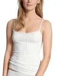 Calida Etude Toujours Spaghetti-Top Wei&szlig; Baumwolle Small Damen