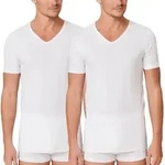 Schiesser 2P 95-5 Organic Cotton V-Neck Wei&szlig; &Ouml;kologische Baumwolle Small...