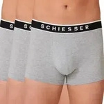 Schiesser 3P 95-5 Organic Cotton Rio Boxer Grau Baumwolle Small Herren