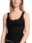Calida Etude Toujours Tank Top Schwarz Baumwolle Large Damen