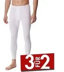 Schiesser Long Underpants With Fly Wei&szlig; Baumwolle Medium Herren