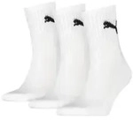 Puma 3P Short Crew Unisex Socks Wei&szlig; Gr 35/38