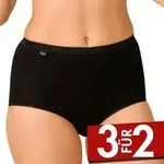 Sloggi 3P Basic Maxi Schwarz Baumwolle 46 Damen