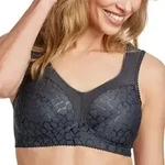 Miss Mary Lovely Jacquard Soft Bra BH Dunkelgrau D 95 Damen