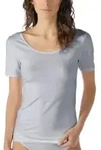 Mey Cotton Pure Short-Sleeved Top Graumelliert Baumwolle 38 Damen