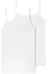 Schiesser 2P 95-5 Organic Cotton Spaghetti Top Wei&szlig; &Ouml;kologische Baumwolle 42 Damen