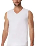 Schiesser 2P Cotton Tank Top V-Neck Wei&szlig; Baumwolle X-Large Herren