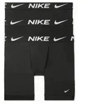 Nike 3P Everyday Essentials Micro Long Leg Boxer Schwarz Polyester Large Herren