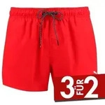 Puma Badehosen Short Length Swim Shorts Rot Polyester Large Herren