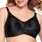 NATURANA BH Heritage Minimizer Soft Bra Floral Schwarz Polyamid C 85 Damen
