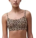 Chantelle BH Soft Stretch Padded Bralette Leopard Nylon M/L Damen