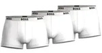 BOSS 6P Cotton Stretch Trunks Wei&szlig; Baumwolle Medium Herren