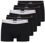 BOSS 5P Cotton Boxer Trunks Schwarz Baumwolle Medium Herren