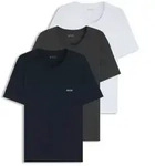 BOSS 3P Classic Crew Neck T-shirt Wei&szlig;/Grau Baumwolle Large Herren
