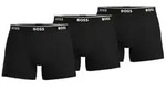 BOSS 3P Cotton Stretch Boxer Brief Long Schwarz Baumwolle Large Herren