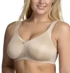 Miss Mary Smooth Lacy Moulded Soft Bra BH Beige D 90 Damen