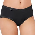Sloggi 3P 24 7 Cotton Lace Midi Briefs Schwarz Baumwolle 46 Damen