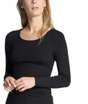 Calida Natural Comfort Top Long Sleeve Schwarz Baumwolle Medium Damen
