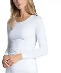 Calida Natural Comfort Top Long Sleeve Wei&szlig; Baumwolle X-Small Damen