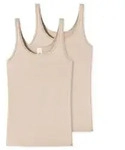 Schiesser 2P Modal Essentials Tank Tops Beige 42 Damen