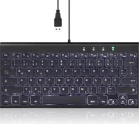 Perixx 57150N, Perixx PERIBOARD-429 DE, kabelgebunden, USB Mini Tastatur mit